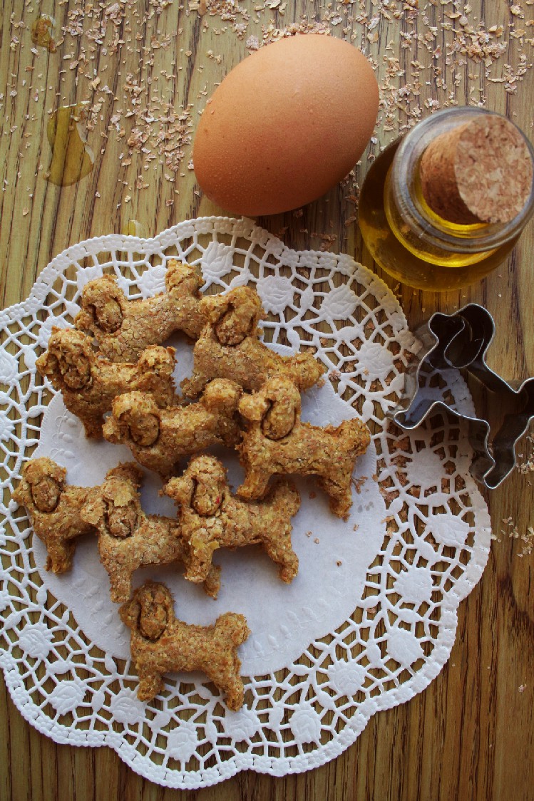 Biscotti con olio di oliva, a forma di cagnolino